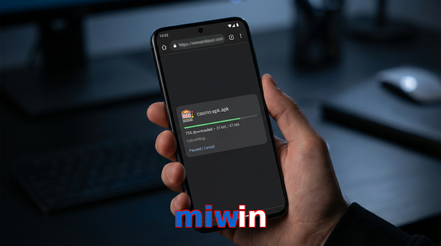 Main screen of Miwin apk page for PK players